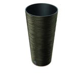 Prosperplast Furu Slim Eco Wood Planter 30x30x57.5cm - Eco Coffee Brown